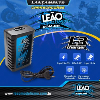 Carregador Bateria Leão L3 Original LiPo 2S/3S
